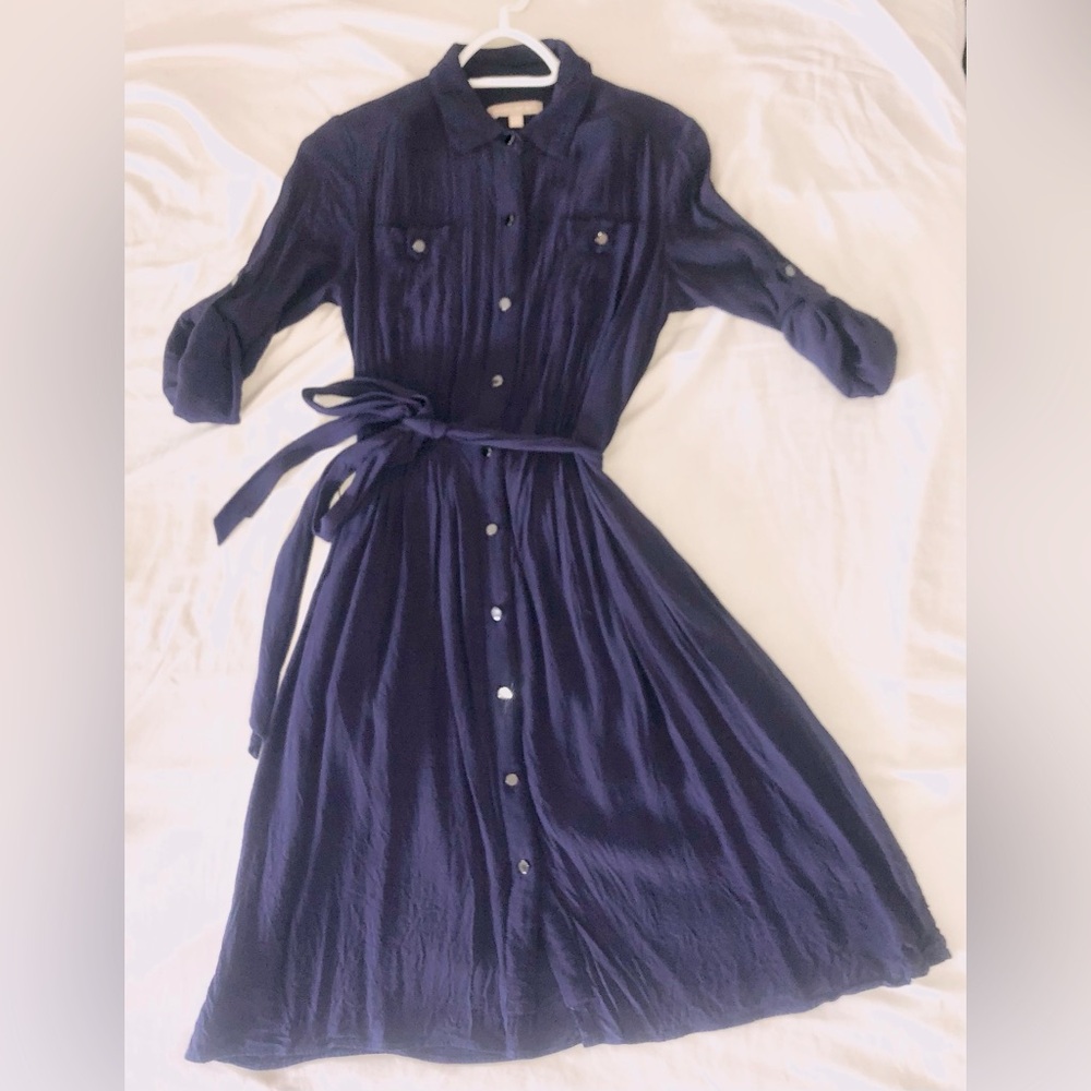 Navy Blue Banana Republic Dress